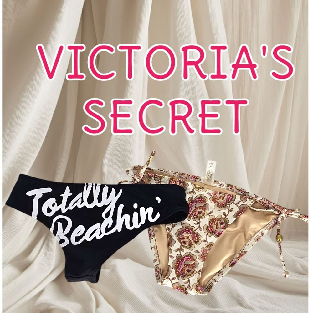 Victoria's Secret Swim Bottoms Floral Cheeky Hipster XS